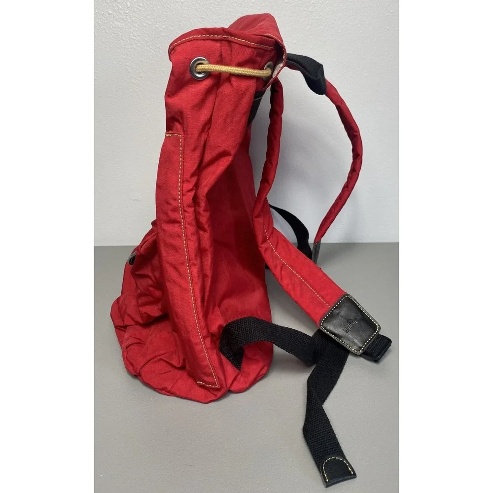 Kipling Backpack Adjustable Straps Pockets Vintage 90s Red